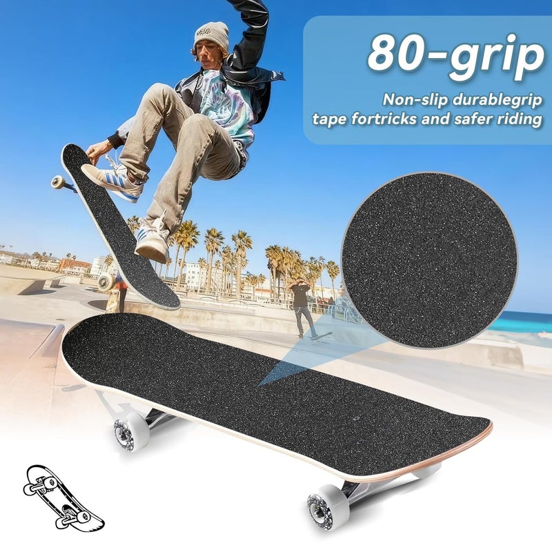 Aolabela Grip Tape, 10x36 No Air Bubbles, Griptape, Scooter & Skateboard Tape, 80 Grit - Image 5